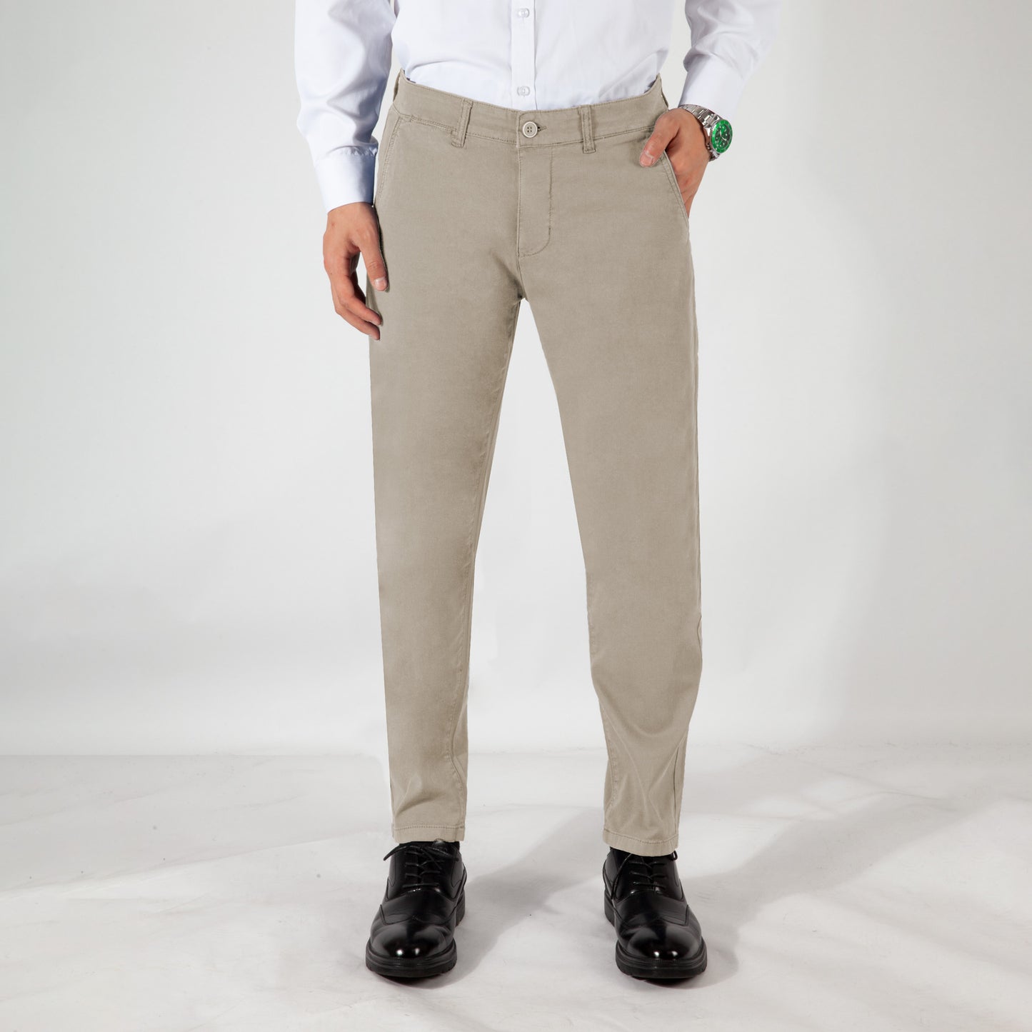 Men's S/S jacquard trousers