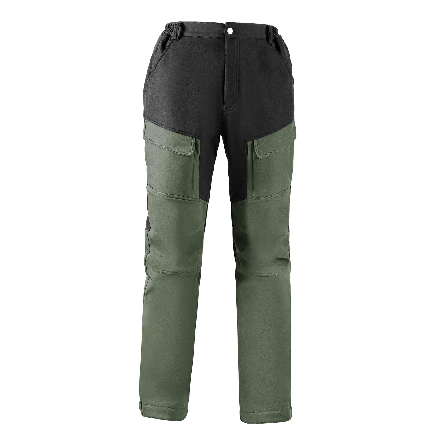 Men's A/W scratch and water splicing cargo large pocket outdoor waterproof pants