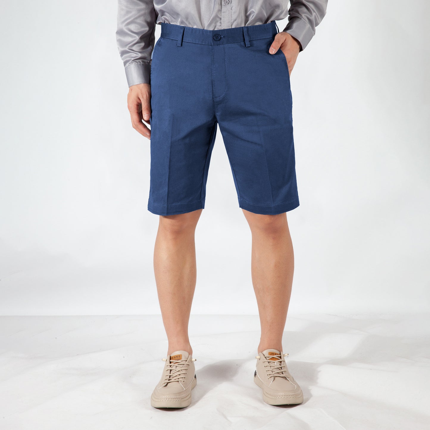 Men's S/S large size cotton casual shorts