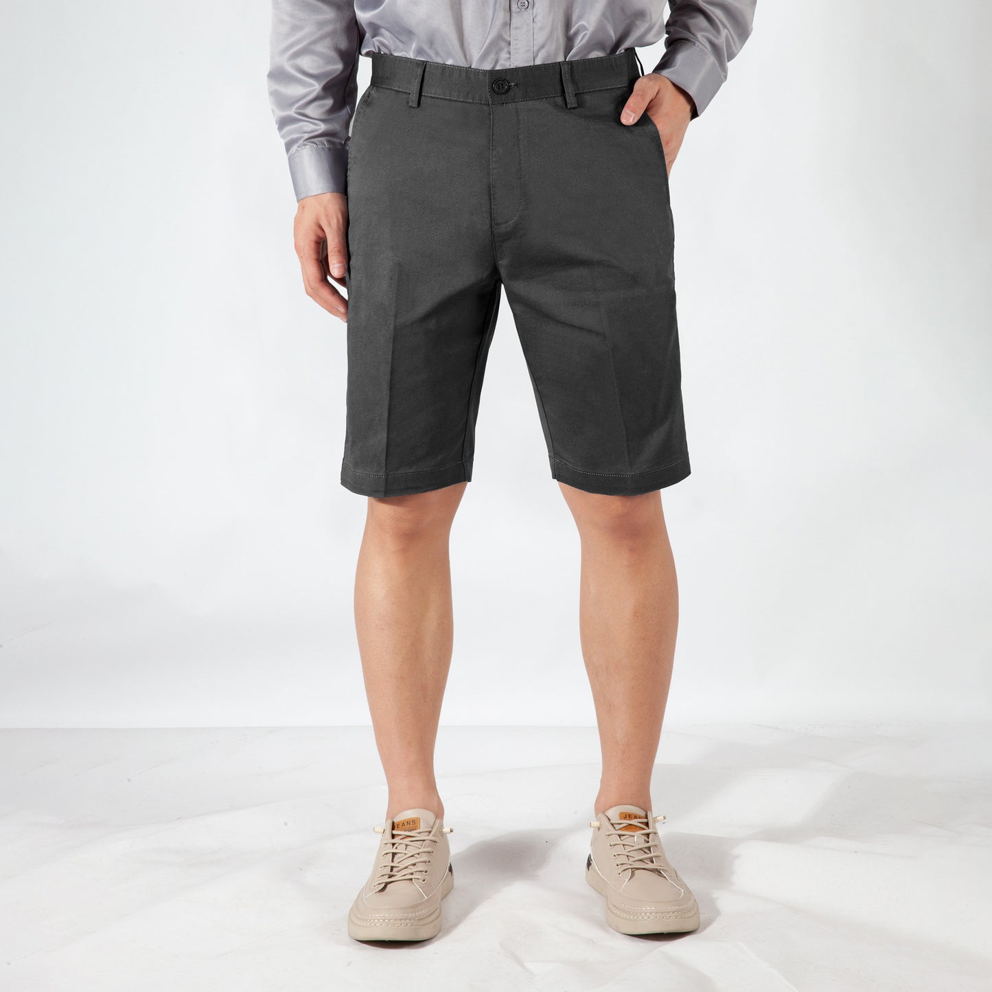 Men's S/S large size cotton casual shorts