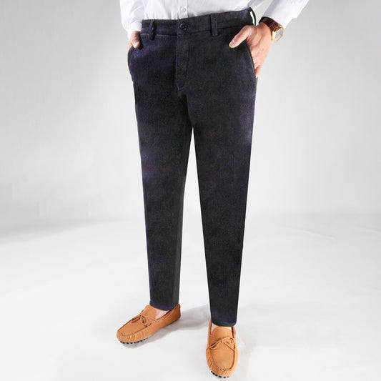 Men's A/W Corduroy Casual Business Tapered Pants