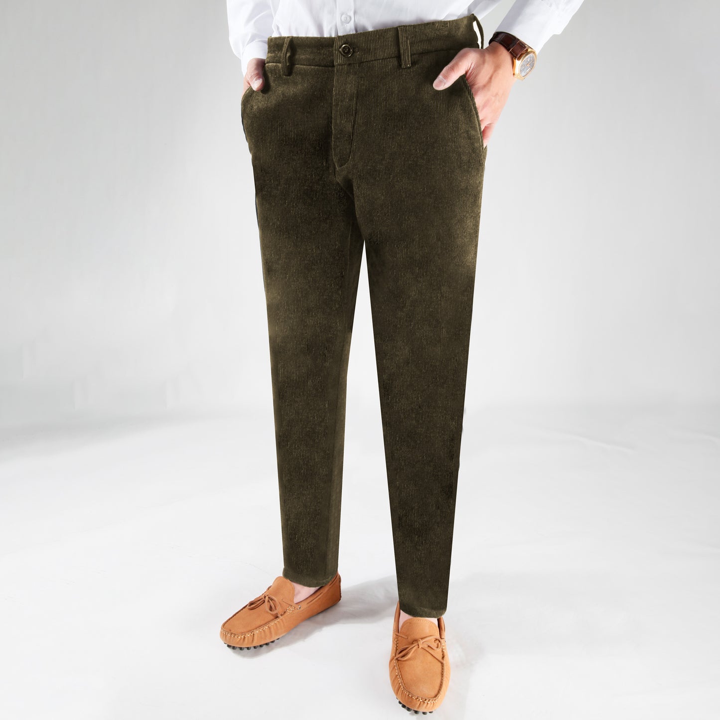Men's A/W Corduroy Casual Business Tapered Pants