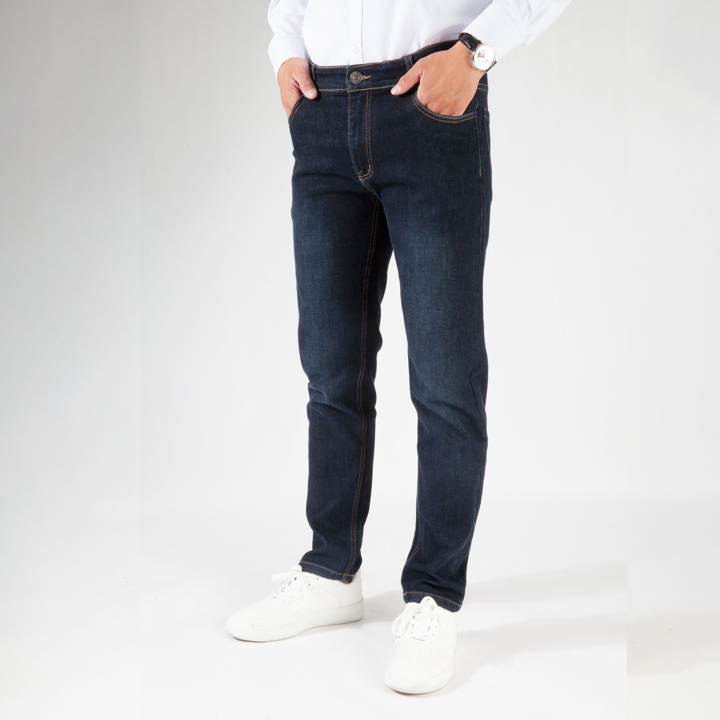 Men's A/W cotton straight jeans