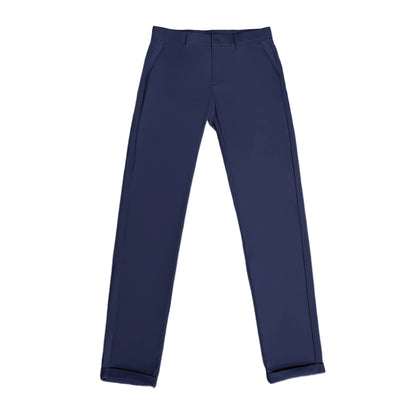 Men's S/S Warp-Knit Cropped Pants with Cuffed Hem