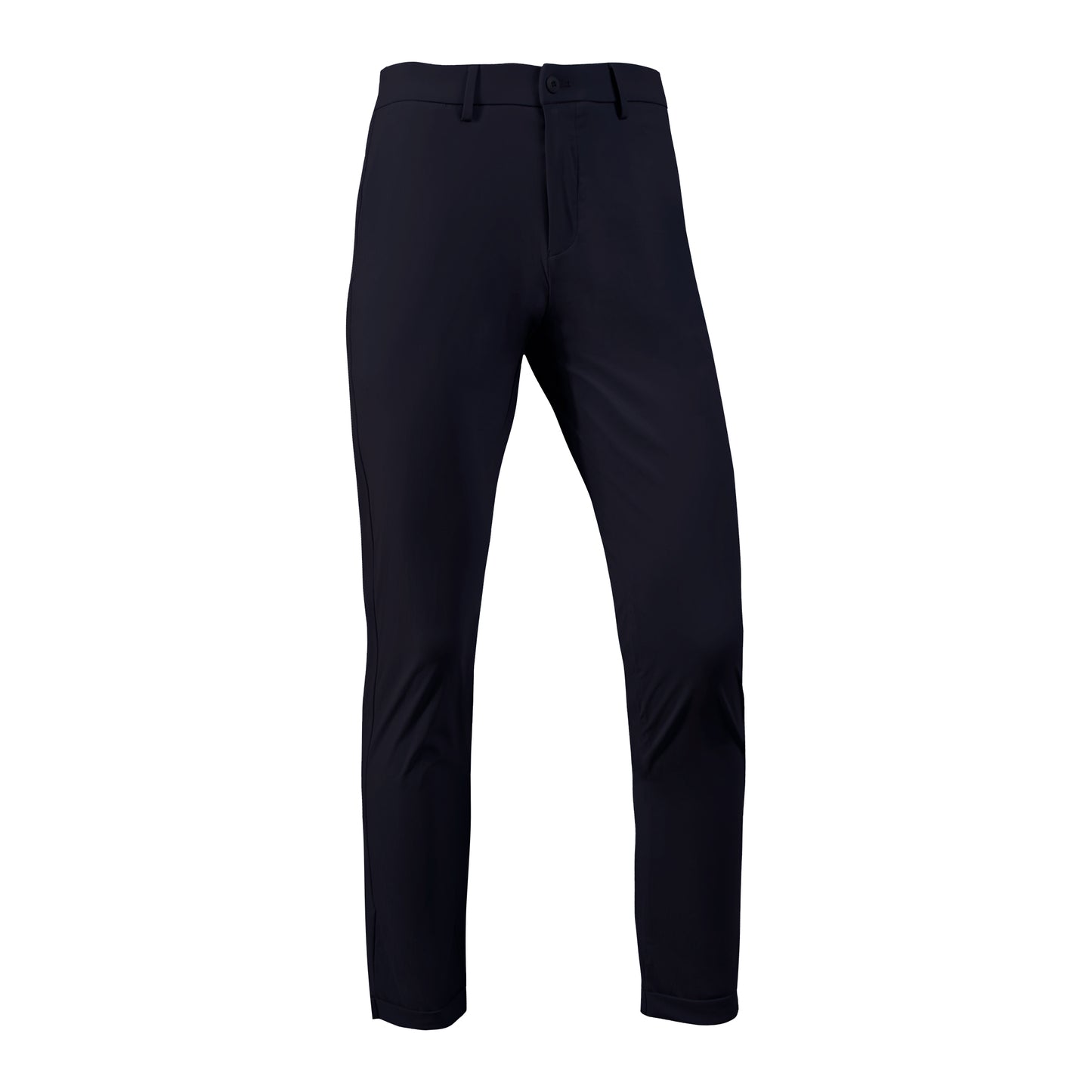 Men's S/S Warp-Knit Cropped Pants with Cuffed Hem