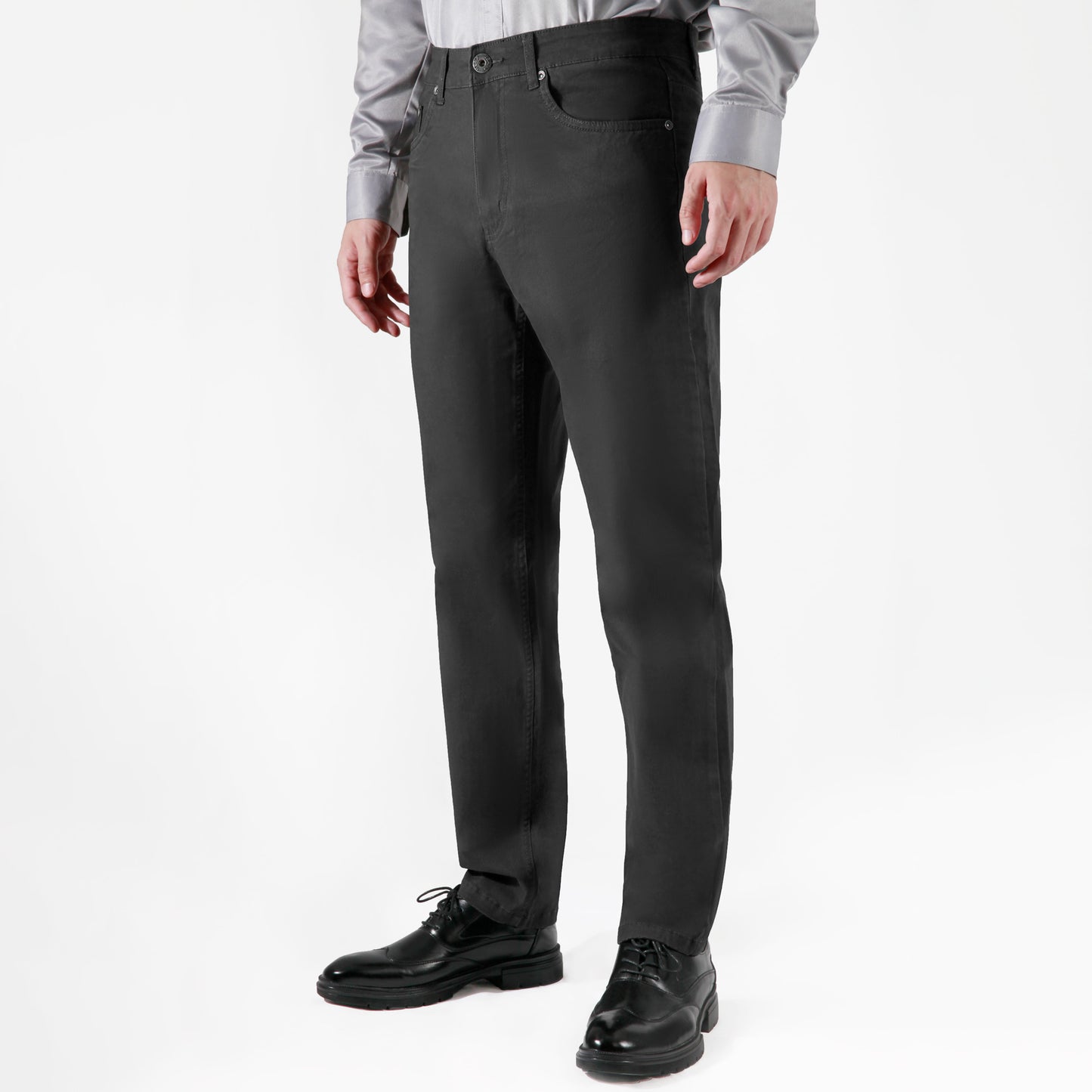 Men's A/W five-pockets pure cotton business casual Straight-leg