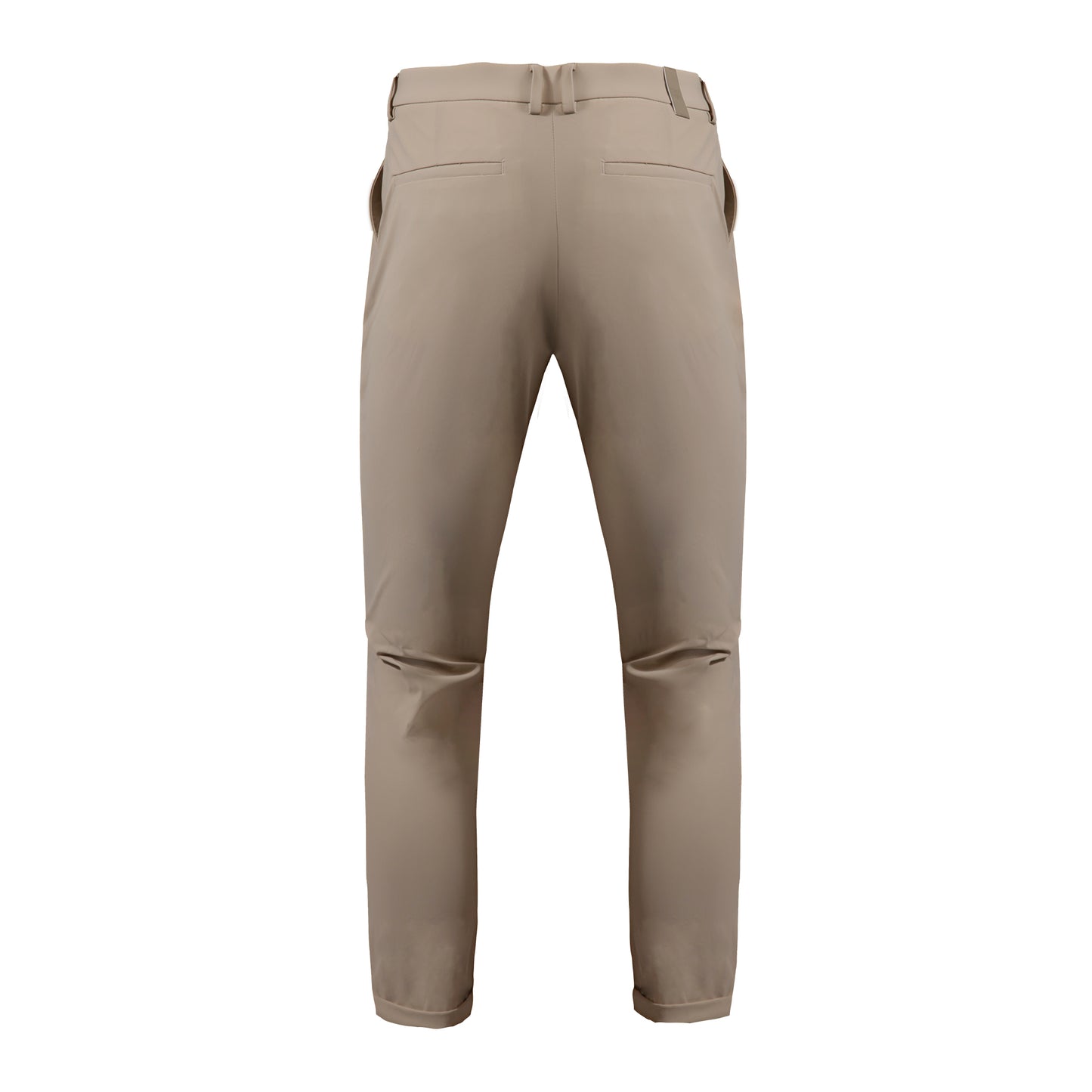 Men's S/S Warp-Knit Cropped Pants with Cuffed Hem