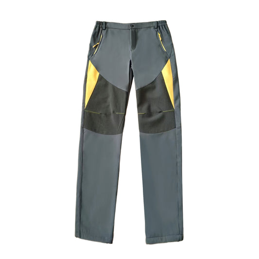 Men's A/W Outdoor Thermal Windproof Fleece-Lined Pants - Waterproof Scratch-Resistant Hiking Trousers