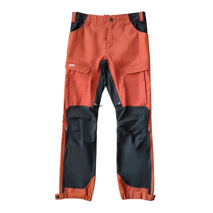 Men's A/W Waterproof Windproof Fleece-Lined Outdoor Pants - Scratch-Resistant Winter Thermal Trousers