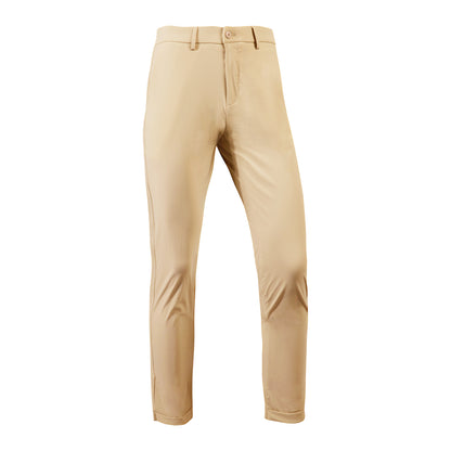 Men's S/S Warp-Knit Cropped Pants with Cuffed Hem
