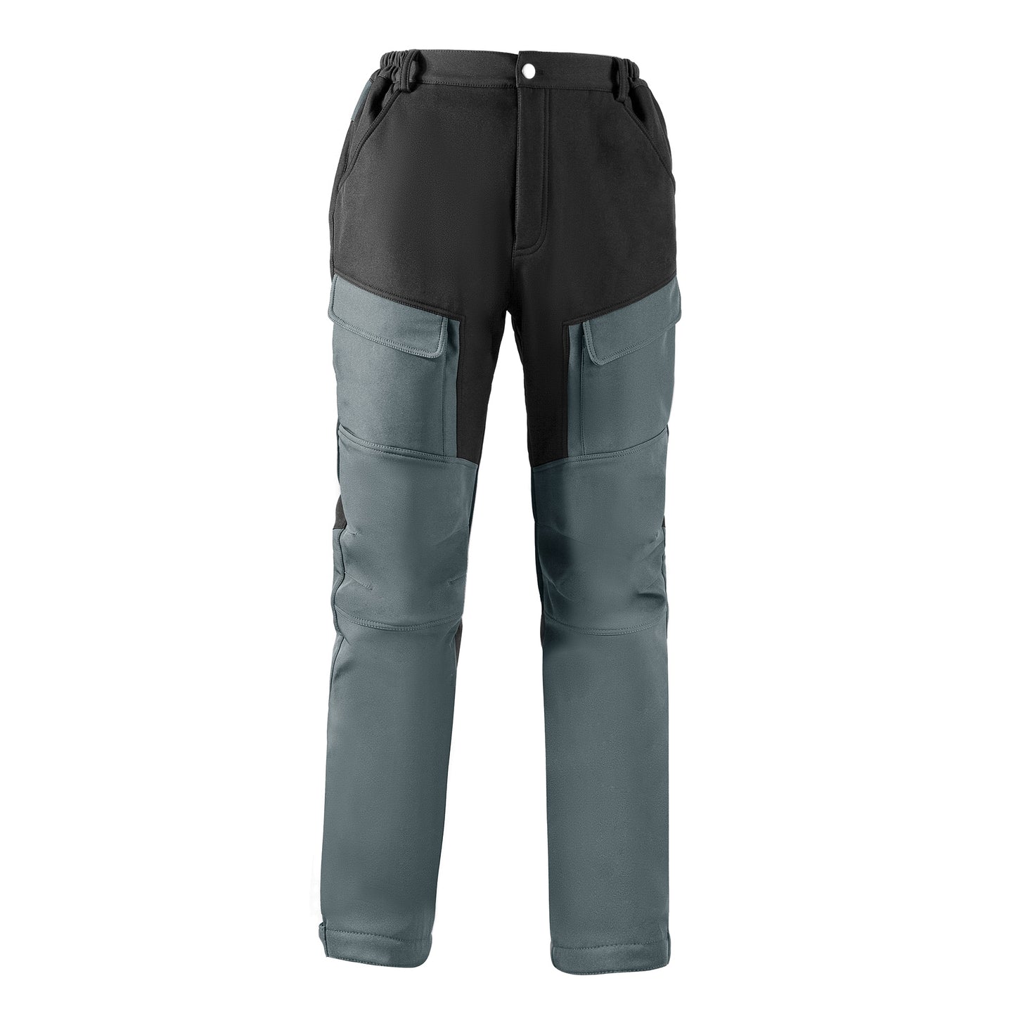 Men's A/W scratch and water splicing cargo large pocket outdoor waterproof pants