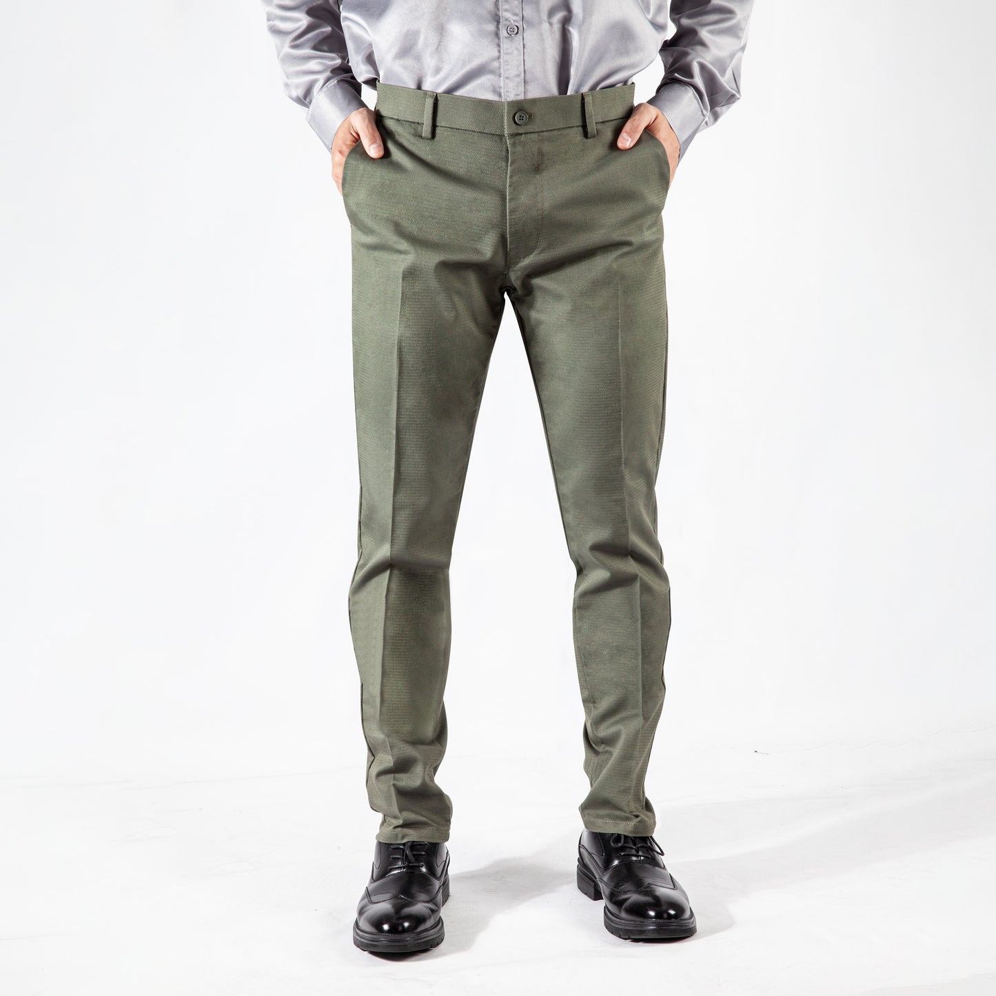 Men's S/S Jacquard Casual Business Pants