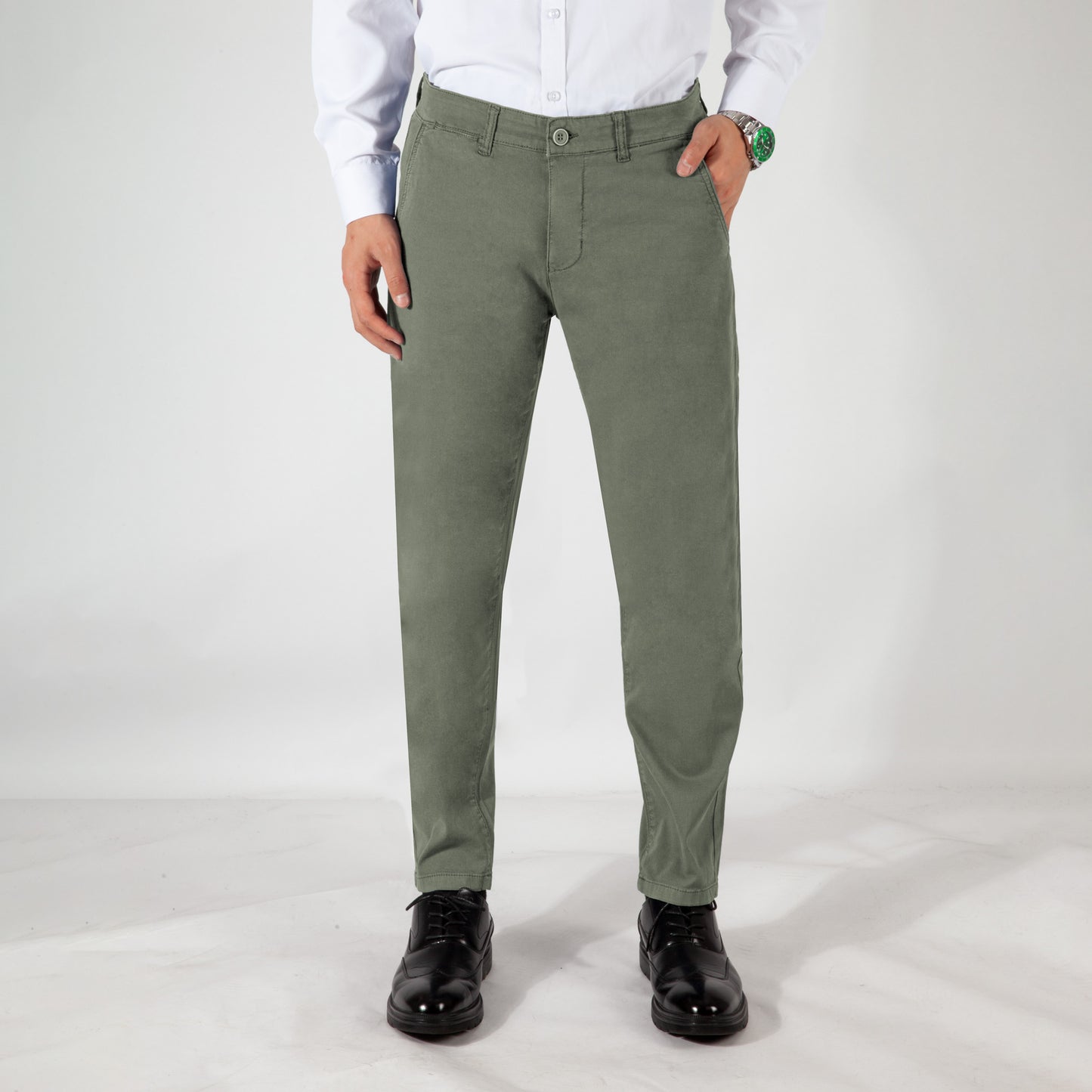 Men's S/S jacquard trousers
