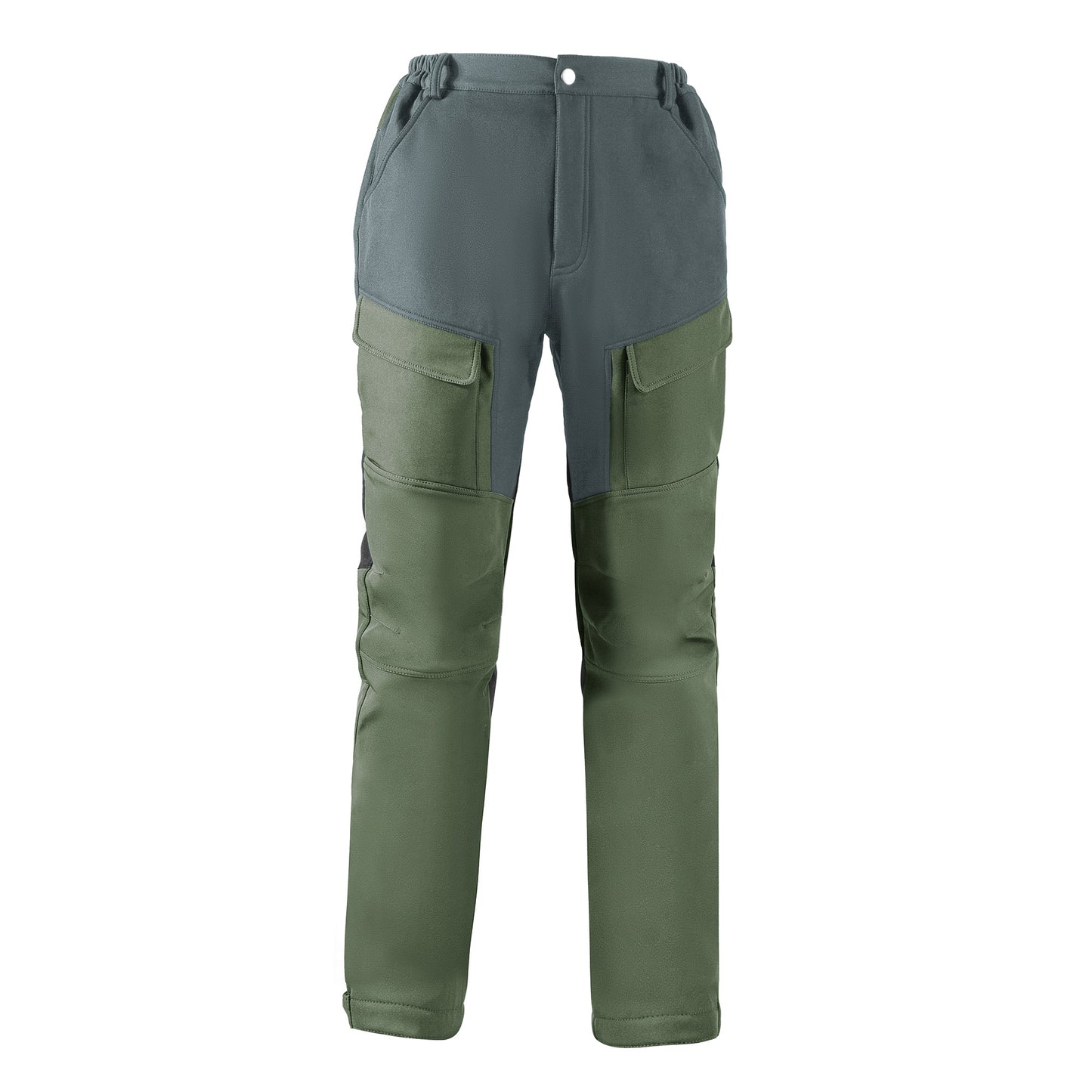Men's A/W scratch and water splicing cargo large pocket outdoor waterproof pants