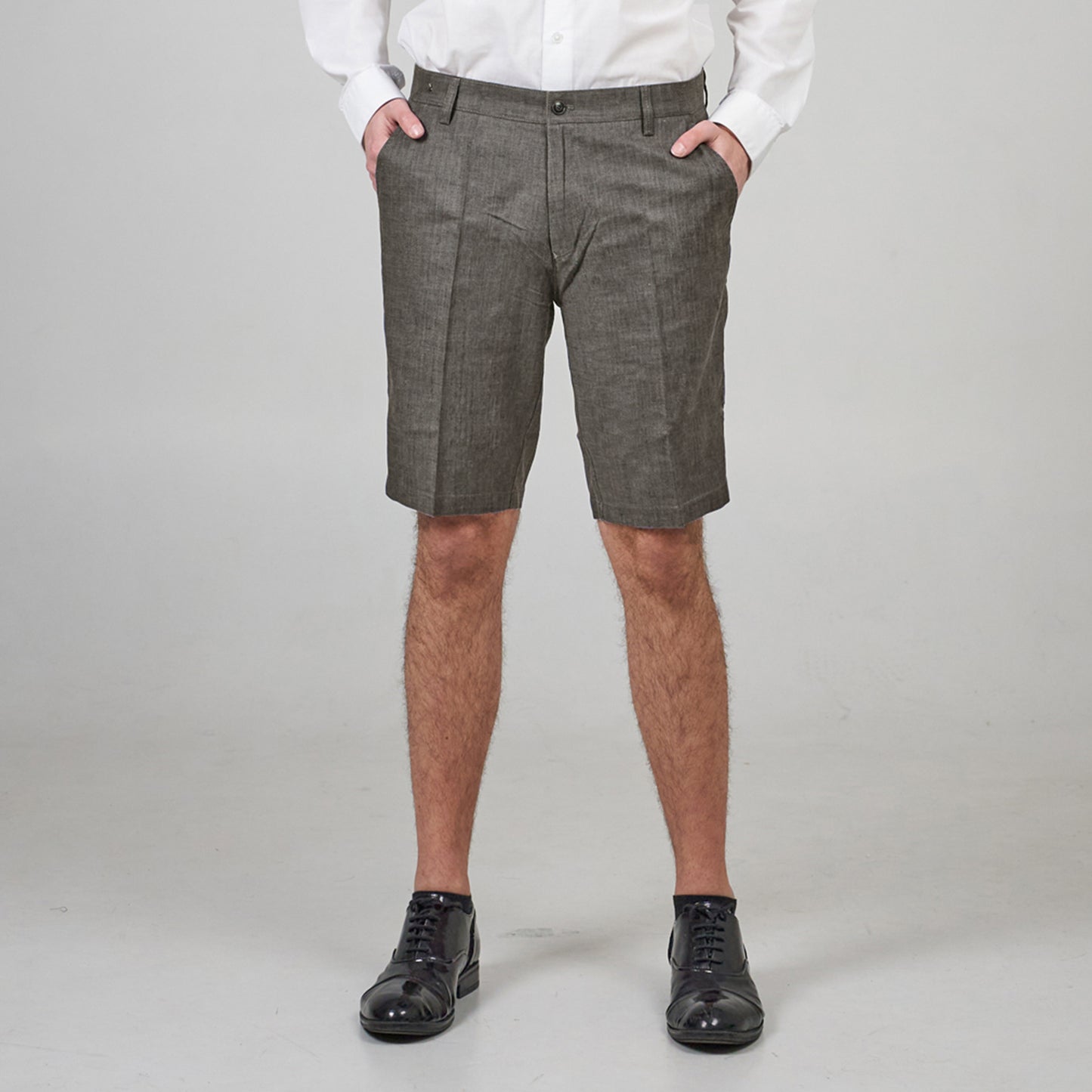 Men's S/S linen business casual shorts