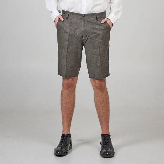 Men's S/S linen business casual shorts