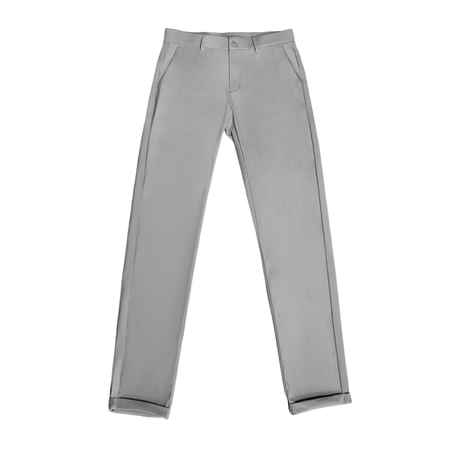 Men's S/S Warp-Knit Cropped Pants with Cuffed Hem