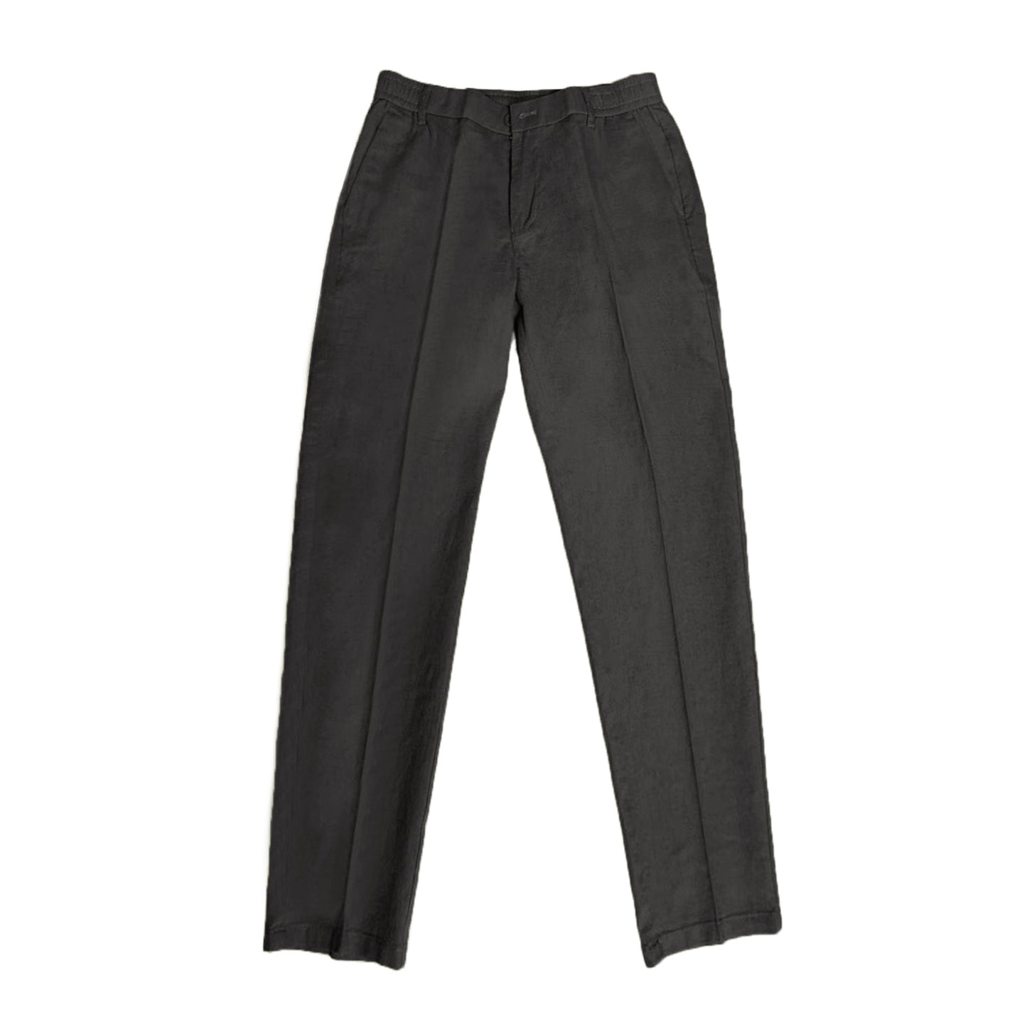 Men's S/S Linen Cotton Elastic Waist Dress Pants