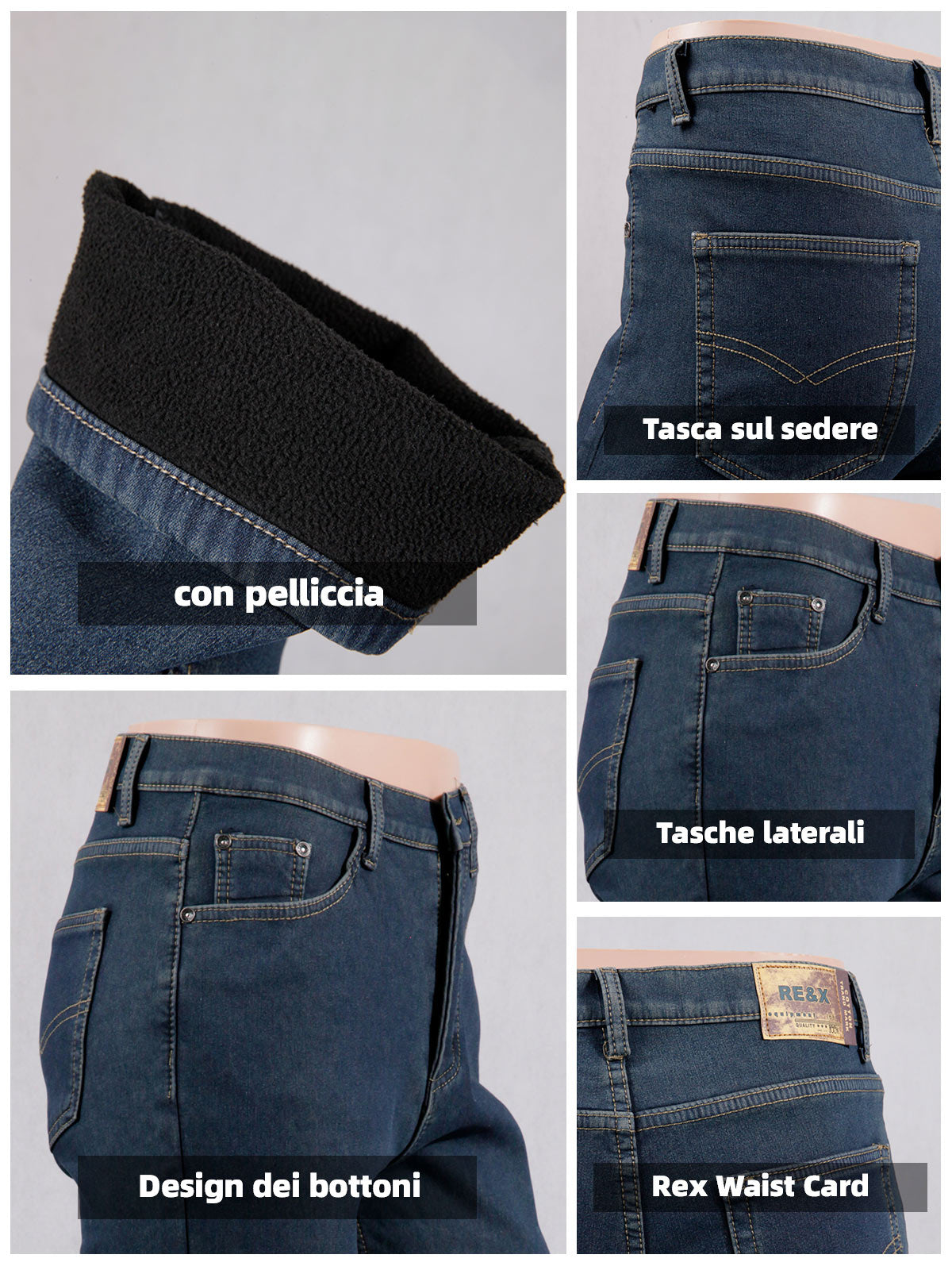 Men's A/W Composite brushed denim jeans